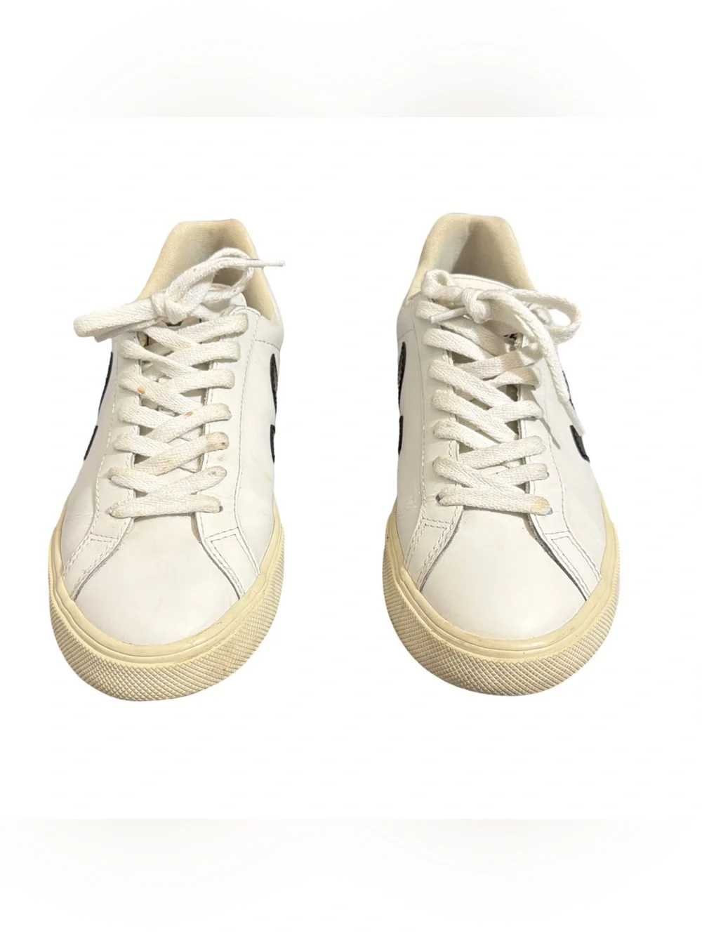 Veja • Esplar Leather Sneakers White & Black Wome’s US7 / 38